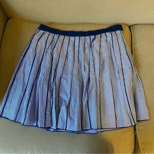 Vineyard Vines Navy and White Striped A-Line Skirt
